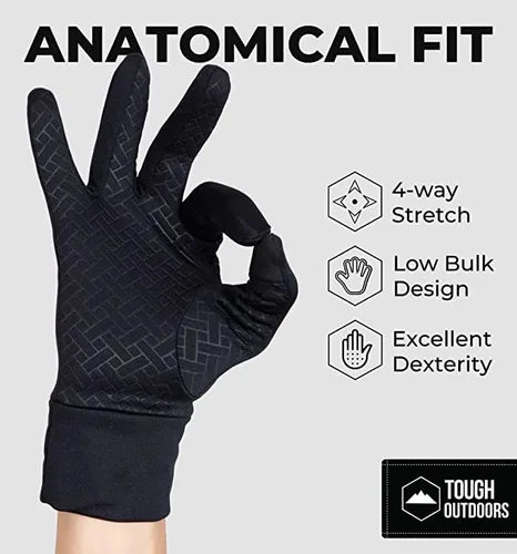 Miniatura 6 de Guantes de exteriores para pantalla táctil Guantes térmicos diseñados para correr, esquí, snowboard, ciclismo y enviar mensajes Mezcla de 90% nailon
