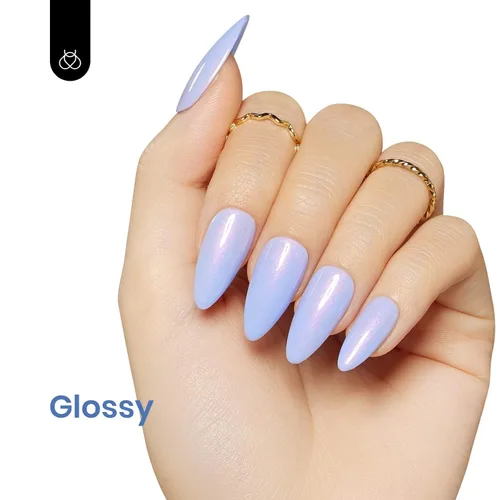 Miniatura 3 de Beetles - Esmalte de uñas de gel Periwinkle, 0.5 onzas líquidas, color azul ensueño pastel, malva, lila, azul real, aguamarina, lavanda, primavera