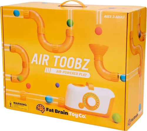 Miniatura 2 de Fat Brain Toys The Original Air Toobz, juguetes de construcción STEM impulsados por aire para niños y adolescentes, juguetes de construcción
