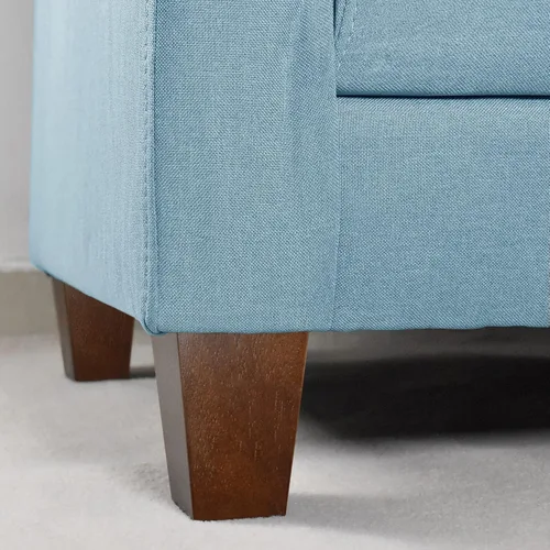 Miniatura 4 de Juego de 6 patas de madera para muebles de 4 pulgadas, patas cuadradas para sofá, patas de repuesto modernas de mediados de siglo para sillón