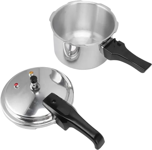 Olla a presión pequeña 3 litros 3L aleación de aluminio mini olla a presión 7.1 in olla de presión inferior para estufa de gas cocina de inducción