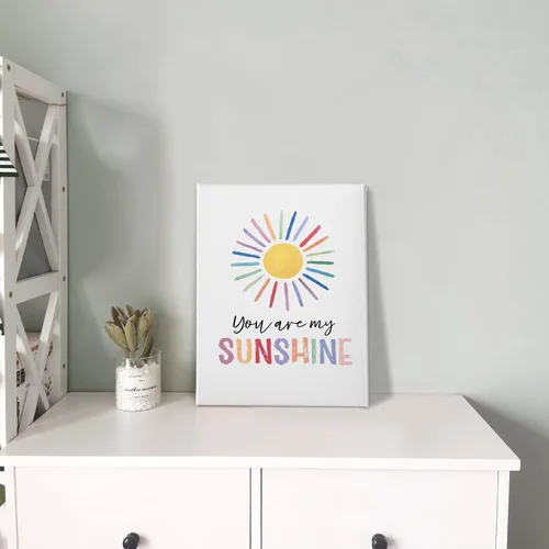 Miniatura 4 de PHAMTE Arte de pared con texto en inglés «You Are My Sunshine» con texto en inglés «You Are My Sunshine» («You Are My Sunshine»)