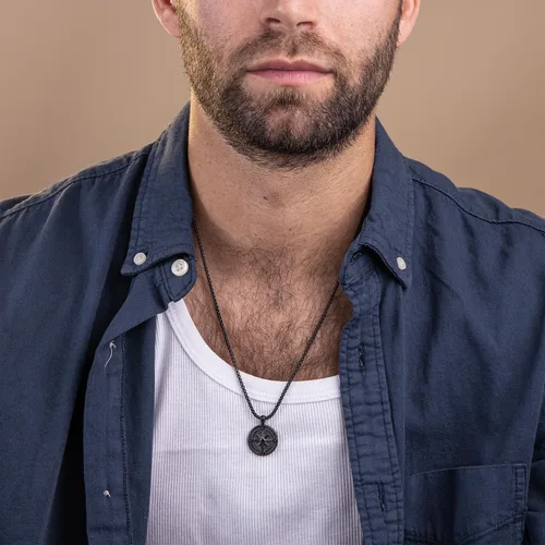 Miniatura 4 de Galis Collar para hombre, collar de cadena de plata de acero inoxidable de alta calidad para hombres, no se deslustra, cadenas para hombres