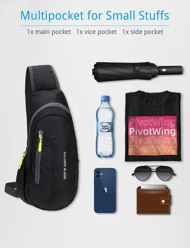 Miniatura 2 de Mochila cruzada para hombres y mujeres, mochila para el pecho, bolsa de hombro, gimnasio, ciclismo, viajes, deportes al aire libre