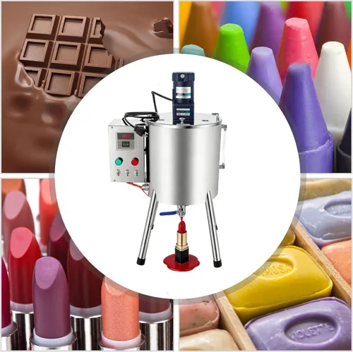Miniatura 2 de Máquina de llenado de mezcla de agitación de calefacción automática comercial de 15L/4Gal, máquina de llenado de lápiz labial 110v 1500w