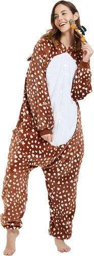 Miniatura 2 de Disfraz de ciervo para mujer, pijama de una sola pieza