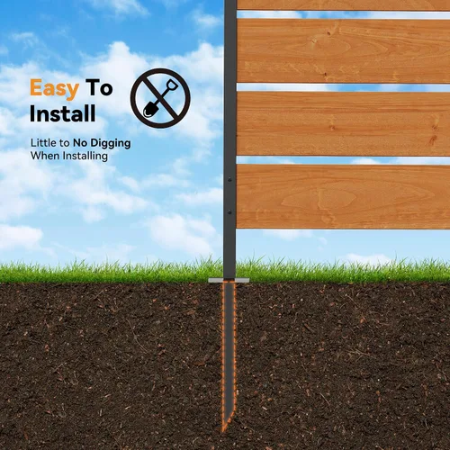 Miniatura 4 de Modern Shade - Pantalla de valla de privacidad de madera de 5' x 3' (1 panel) de madera natural, panel de valla de privacidad al aire libre