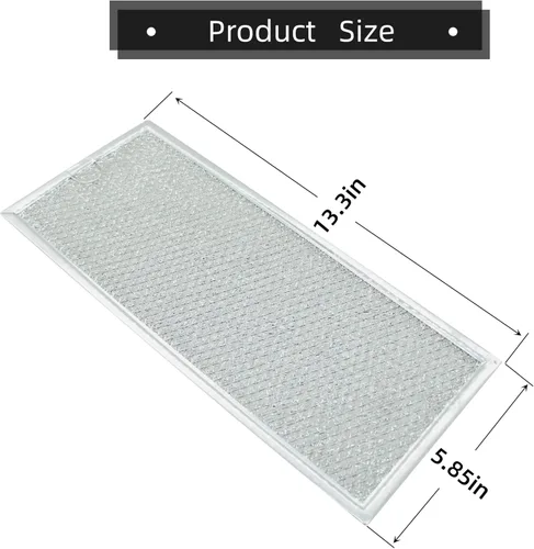 Miniatura 2 de WB06X10596 - Filtro de grasa para microondas compatible con campana extractora GE de 13 x 6 pulgadas, filtro de ventilación Samsung y Whirlpool