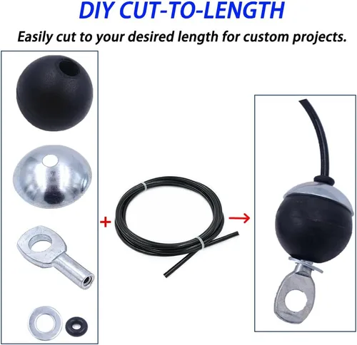 Miniatura 6 de J Bryant Fitness Pulley Cable Gym Cable Replacement for Pulley Machine Heavy Duty Steel Wire Rope Available in 32.8, 65.6, 98.8Ft Length Exercise