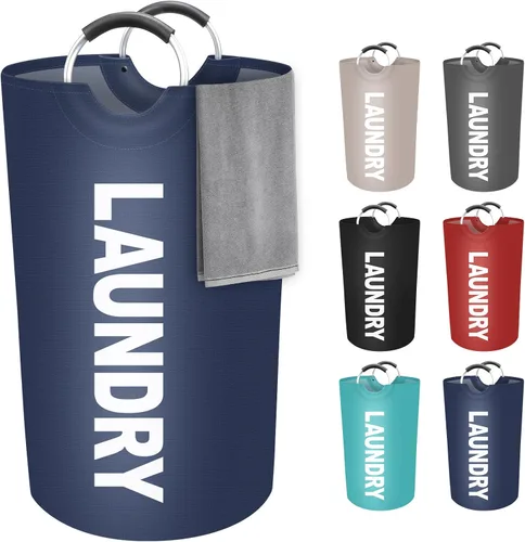 Miniatura 11 de StorageRight Cesta Grande de Ropa Sucia de 90L, Cesto de Ropa Sucia, Cesto de Ropa Sucia para Lavandería, Plegable, Cestas de Ropa Impermeables