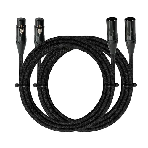 Miniatura 10 de Cable XLR a XlR de alta calidad (3 pies 1 paquete) conector de cable equilibrado con cancelación de ruido, cables de micrófono XLR de 3 pines, cable