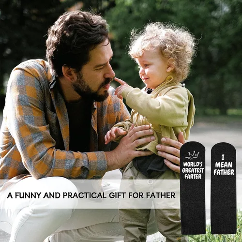 Miniatura 4 de Mason Life Calcetines divertidos para hombre, regalos de cumpleaños para papá, regalos divertidos para papá, el mejor pedo del mundo, I Mean Father