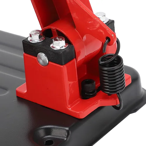 Miniatura 8 de Soporte para amoladora angular, soporte fijo, estación de corte duradera para taller, hierro fundido, rojo y negro, se adapta a amoladora de 100 a