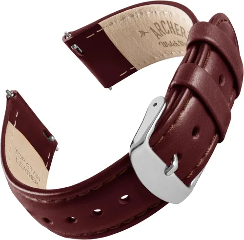 Miniatura 7 de Archer Watch Straps - Correas de reloj de liberación rápida de cuero de grano superior