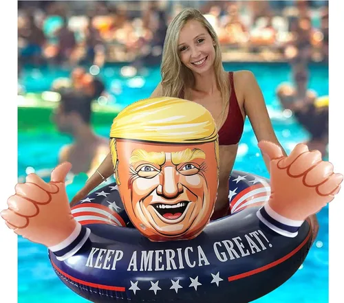 Miniatura 2 de Haz que el verano sea genial de nuevo, con Donald Trump, el flotador americano de piscina #TrumpFloat