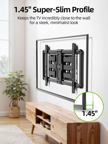 Miniatura 6 de USX MOUNT - Soporte de pared ultradelgado para TV para la mayoría de televisores de 37 a 90 pulgadas, soporte de pared para TV de movimiento
