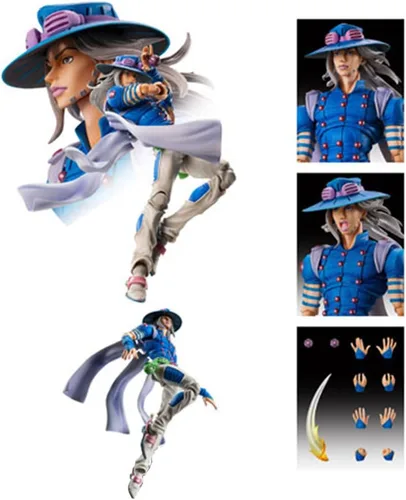 Miniatura 52 de QAHEART Figuras de Cujoh Jolyne Stone Free Estatuas de Figuras de Anime Figurillas de Acción Ultra Movibles Adornos para Fanáticos Navidad Cujoh