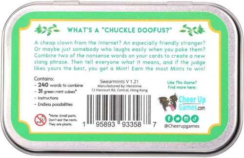 Miniatura 8 de Cheer Up Games Juego de cartas portátil Swearmints El juego de fiesta portátil que cabe en tu bolsillo, combina palabras tontas para crear