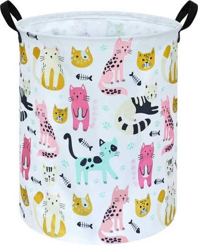 Miniatura 23 de Cesta de almacenamiento para ropa sucia para niños, cesta organizadora de lavandería, caja de ropa, cesta de regalo con asas (unicornio)