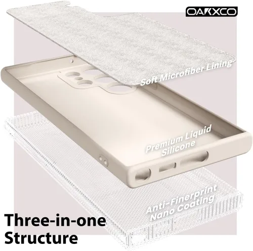 Miniatura 5 de oakxco para Samsung Galaxy S22 Ultra Funda de Teléfono de Silicona Líquida, Linda, Delgada, Suave, de Goma TPU, Cubierta de Gel Lisa y Plana