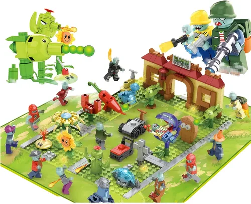 Miniatura 9 de JHESAO Juego de 7 figuras de acción de plantas y zombis, figuras de acción Zombies PVZ, serie 1, 2, grandes regalos para niños y fanáticos