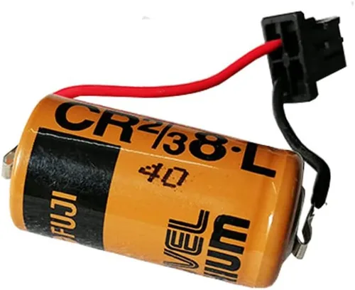 Miniatura 2 de BALOLO (15-Pack) CR2/3 8.L 3V 2000mAh Lithium Battery Compatible for Fuji CR2/38.L 3V PLC Lithium Battery FDK CR2/38.L with Black Plug