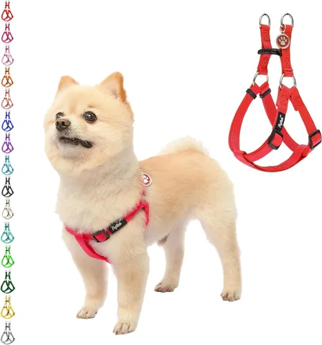 Miniatura 17 de PUPTECK arnés para perro para no jalar, reflejante, ajustable, básico, de nailon, chaleco para cachorro, para caminar al aire libre con etiqueta