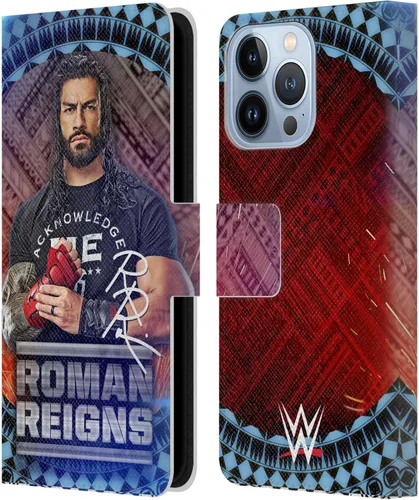 Miniatura 43 de Head Case Designs Officially Licensed WWE Distressed Logo Roman Reigns Leather Wallet Case Compatible with Apple iPhone 11