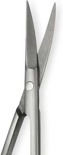 Miniatura 4 de Amazon Basics Tijeras de belleza, acero inoxidable, corte de precisión curvado, herramienta de aseo multiusos, fáciles de usar, color plateado