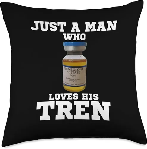 Miniatura 4 de Just a man who loves his tren Gym steroids Throw Pillow