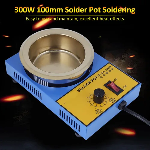 Miniatura 5 de 300W 3.937 in Soldadura Ollas Soldadura Equipo de soldadura Olla Soldadura Desoldadura Baño Placa 392.0-842.0 °F (110 V US plug)