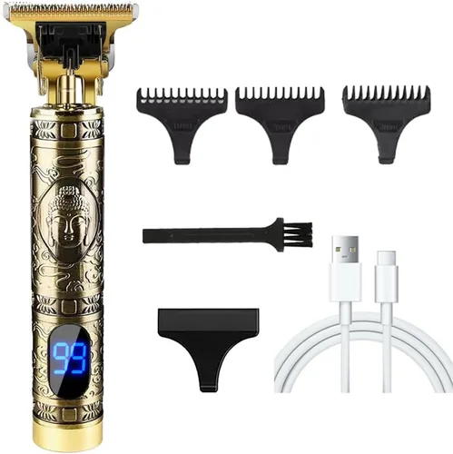 Miniatura 68 de Cortadora de pelo profesional para hombres y mujeres, inalámbrica, recargable, recortadora de pelo, kit de aseo de corte de cuerpo de metal