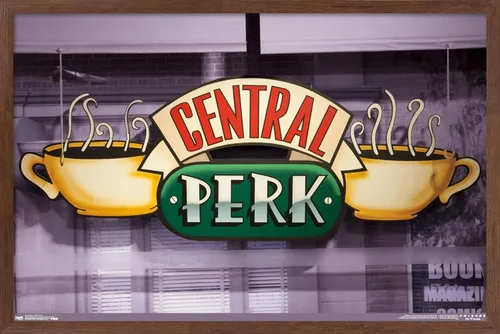 Miniatura 10 de Trends International Friends - Póster de pared de Central Perk, 14.725 x 22.375 pulgadas, versión enmarcada de madera de granero