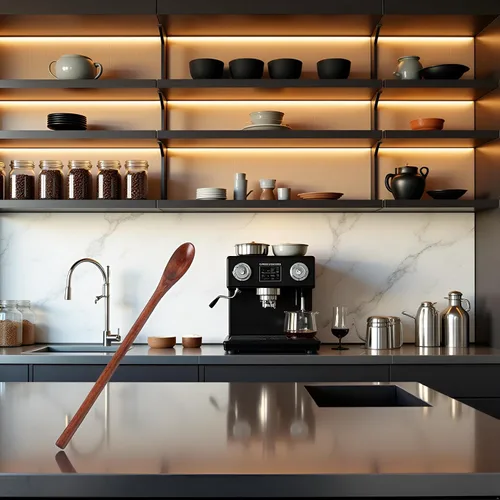 Miniatura 6 de Cuchara de miel, cucharas de madera, cucharas de mango largo, cucharas de café, cucharas de té, cucharas de cocina para cocinar accesorios de café