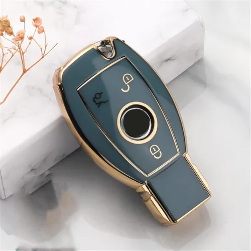Miniatura 5 de Funda para llave de coche para Mercedes Benz A W176 B W246 C W204 W205 E W212 S Clase W221 AMG GLA X156 CLA W117 GLC X253 GLE W166 X166 SLC R172