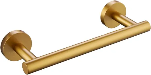 Miniatura 21 de Miyili Toallero de cocina pequeño de 9 pulgadas, de acero inoxidable, para gabinete, barra de toalla de mano, barra de toalla, barra redonda