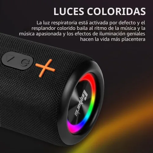 Miniatura 5 de CYBORIS 2 en 1 Altavoz Bluetooth Portátil Separable, Altavoz Inalámbrico Separable Impermeable Bluetooth V5.3 con Sonido Estéreo Fuerte de 20 W