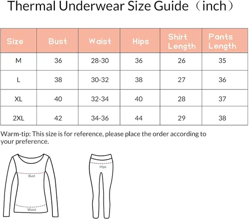 Miniatura 6 de American Trends Conjunto de ropa interior térmica para mujer, ropa interior larga con forro polar, parte superior e inferior, conjuntos térmicos