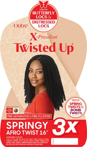 Miniatura 2 de Outre X-Pression Trenza Sintética - 3X SPRINGY AFRO TWIST 16 (27)