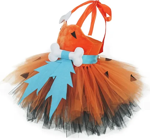 Miniatura 2 de Vestido de disfraz de Halloween para niñas, tutú de tul de princesa, vestido de cosplay para fiesta de cumpleaños con diadema