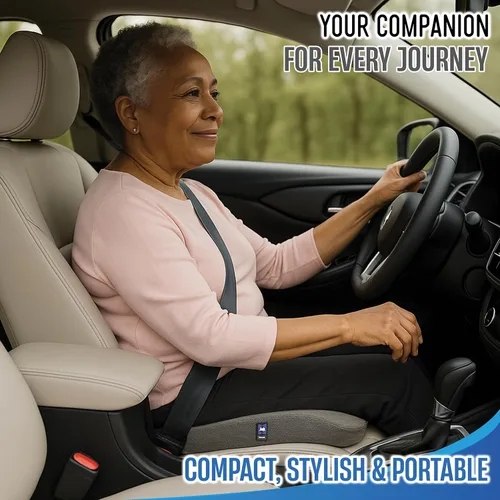 Miniatura 5 de Sealy Cojín de asiento de espuma viscoelástica para sillas de automóvil y oficina, alivio del dolor de coxis, soporte de postura y comodidad