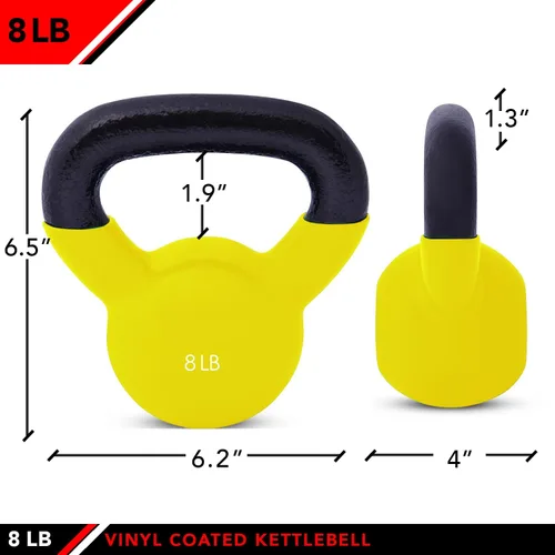 Miniatura 2 de JFIT Kettlebell Weights Vinyl Coated Iron