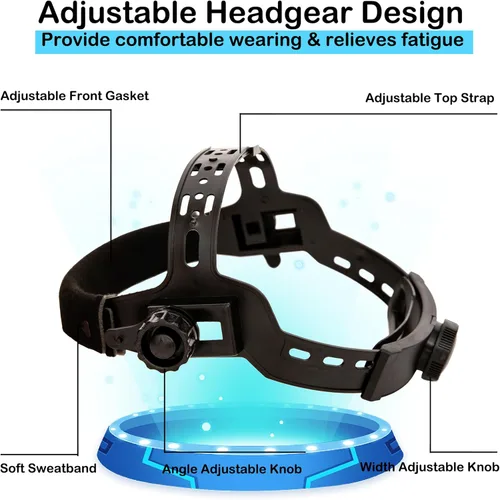 Miniatura 4 de Casco de soldadura con oscurecimiento automático: capucha solar de color verdadero BESTCLUB con rango de sombra ajustable 4/9-13 para máscara