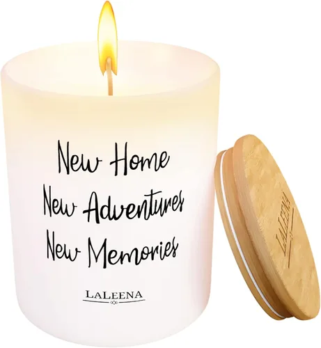 14 onzas, vainilla - Regalos de inauguración de la casa para un nuevo hogar - Vela perfumada para inauguración de la casa - Regalo de vela en tarro