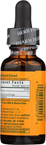 Miniatura 3 de Herb Pharm Reishi Extracto de hongos Constructor del Sistema Inmune - 1 onza