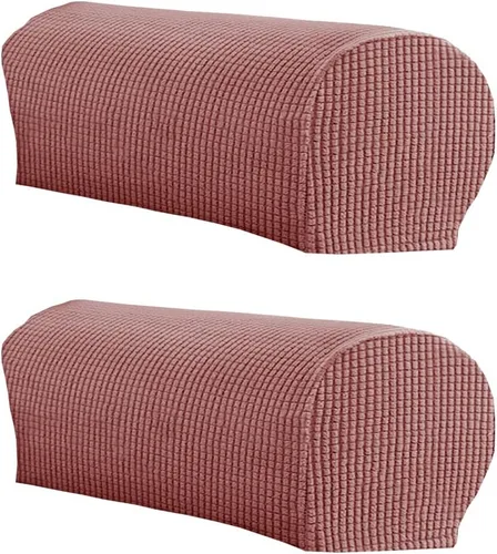 Miniatura 20 de LINGXIYA Funda de Reposabrazos de Terciopelo Suave y Elástico, Fundas para Reposabrazos de Sillas/Sofas, Fundas para Brazos de Sofá, Protector