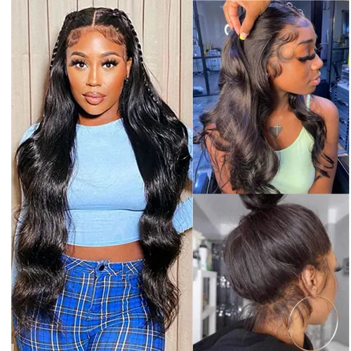 Miniatura 12 de catti 360 Lace Front Wigs Human Hair Body Wave 220 Density HD Lace Front Wigs Pre Plucked Full Lace Human Hair Wig for Women