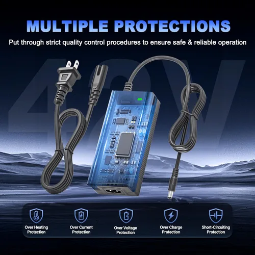 Miniatura 6 de Cargador de scooter de 42V 2A compatible con Gotrax GXL V2, G2, G3, G4, Apex, Eclipse, Rival, XR Elite, Tour XP, fuente de alimentación eléctrica