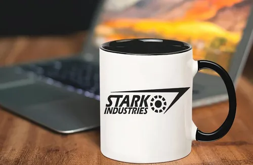 Miniatura 4 de Fonhark - Taza de Iron Man, taza de café con el logotipo de Stark Industries, taza de café Tony Stark, taza de café novedosa de 11 onzas