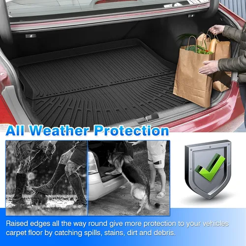 Miniatura 7 de Civic Cargo Liner - Alfombrilla para maletero para Honda Civic 2006-2011, alfombrilla de carga para todo tipo de clima para accesorios cívicos